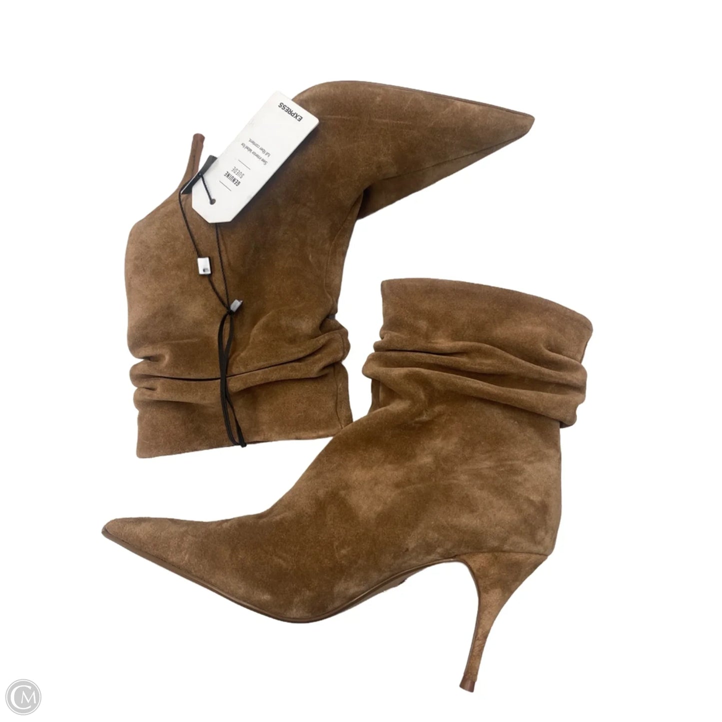 Boots Ankle Heels By Express In Tan, Size: 9