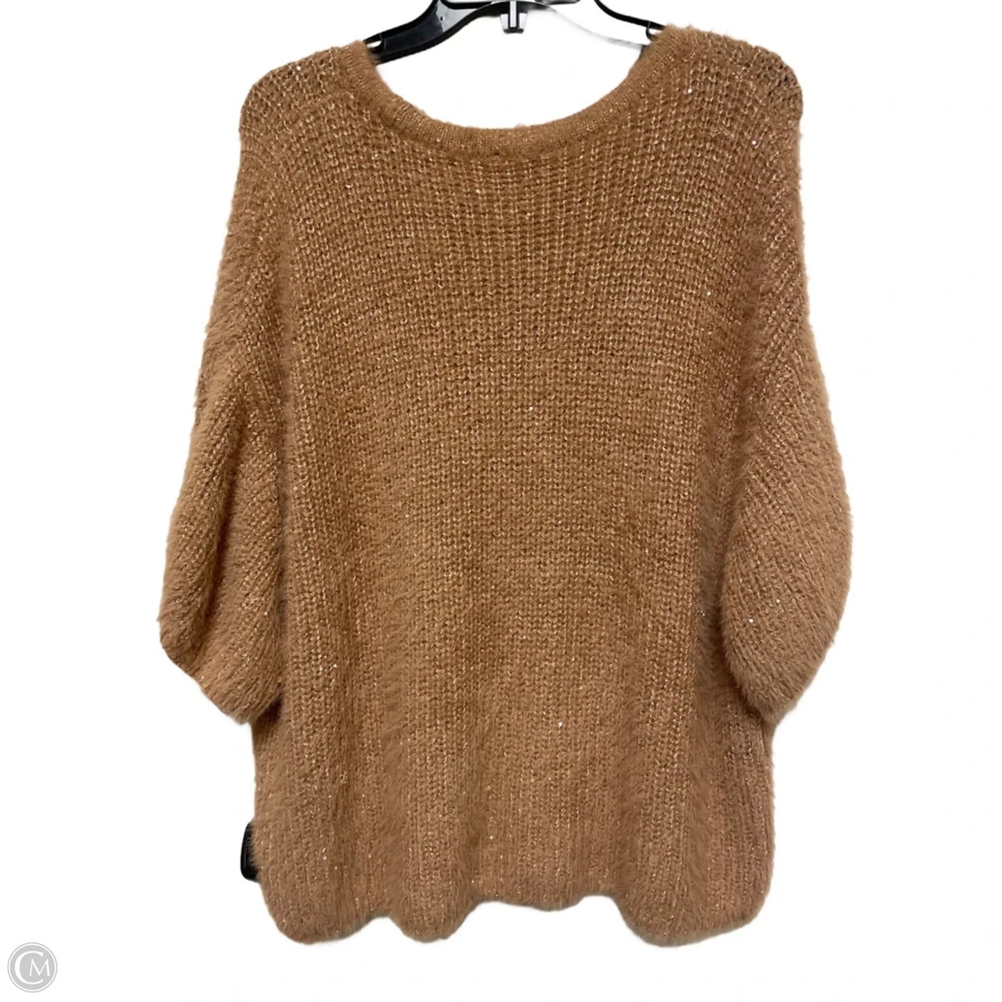 Sweater Short Sleeve By Express In Tan, Size: L