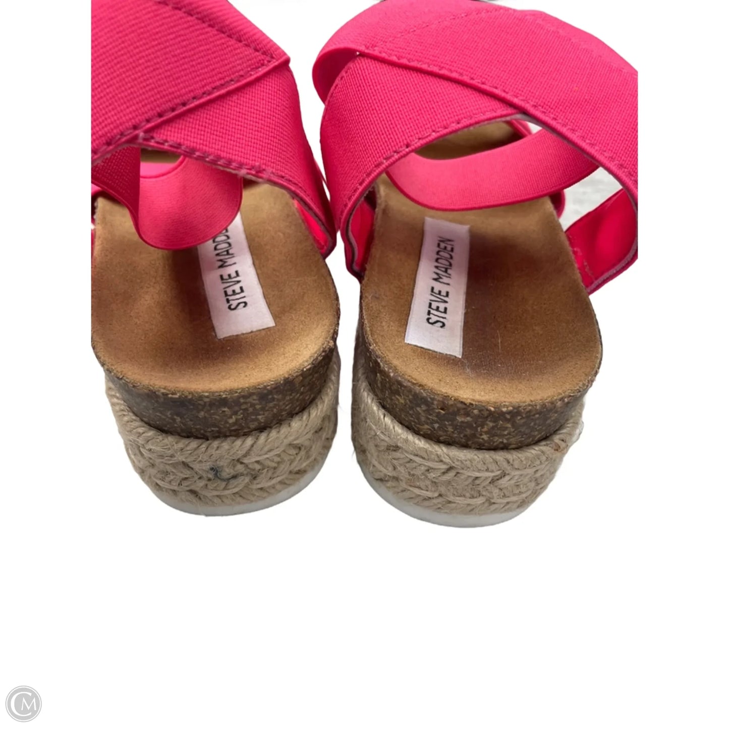 Sandals Heels Platform By Steve Madden In Pink, Size: 8