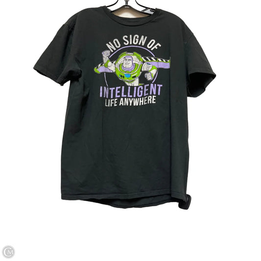 Top Short Sleeve Basic By Disney In Black, Size: L