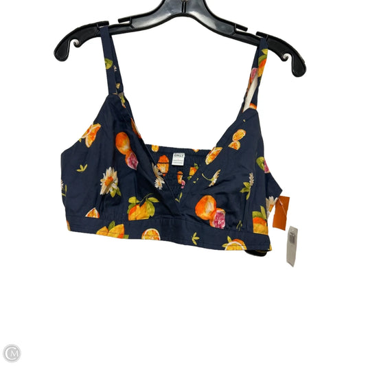Top Sleeveless By Old Navy In Blue & Orange, Size: L