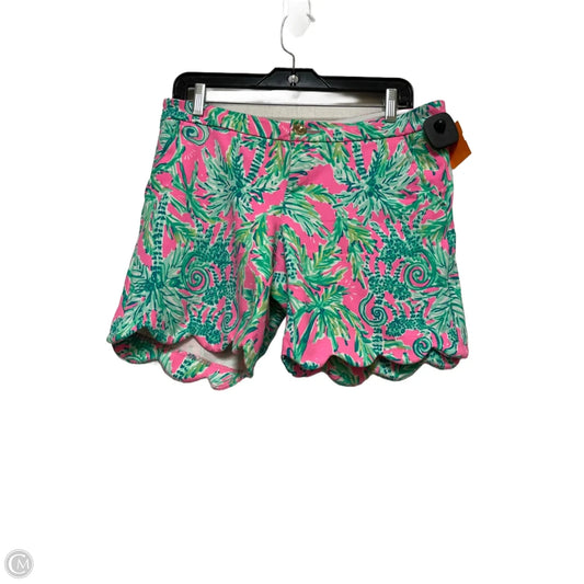 Shorts Designer By Lilly Pulitzer In Green & Pink, Size: 4