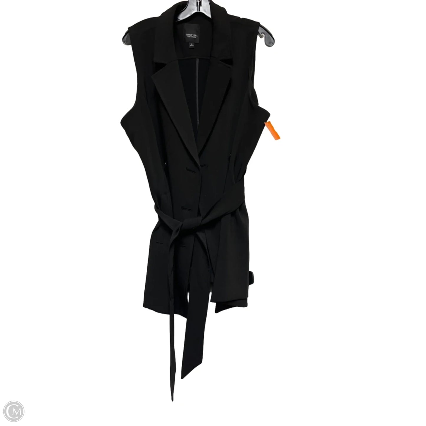 Vest Other By Simply Vera In Black, Size: Xl