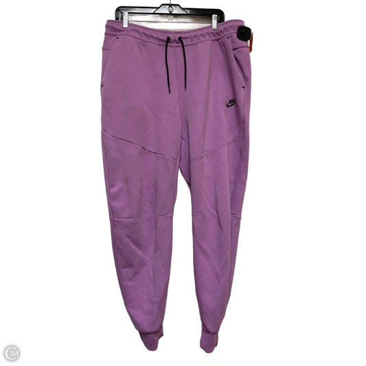 Athletic Pants By Nike In Purple, Size: Xl