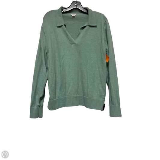 Top Long Sleeve By J. Crew In Green, Size: Xl