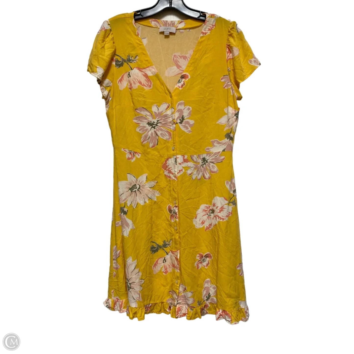 Dress Casual Short By Loft In Yellow, Size: S