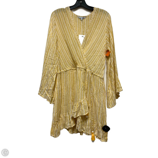 Swimwear Cover-up By Blue Island In Striped Pattern, Size: M