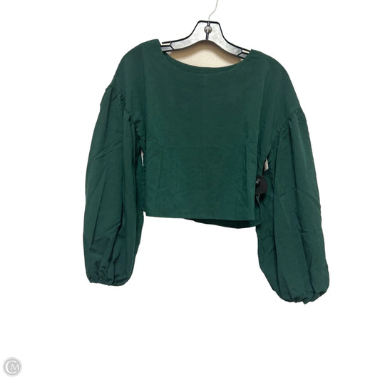 Top Long Sleeve By Blu Pepper In Green, Size: S