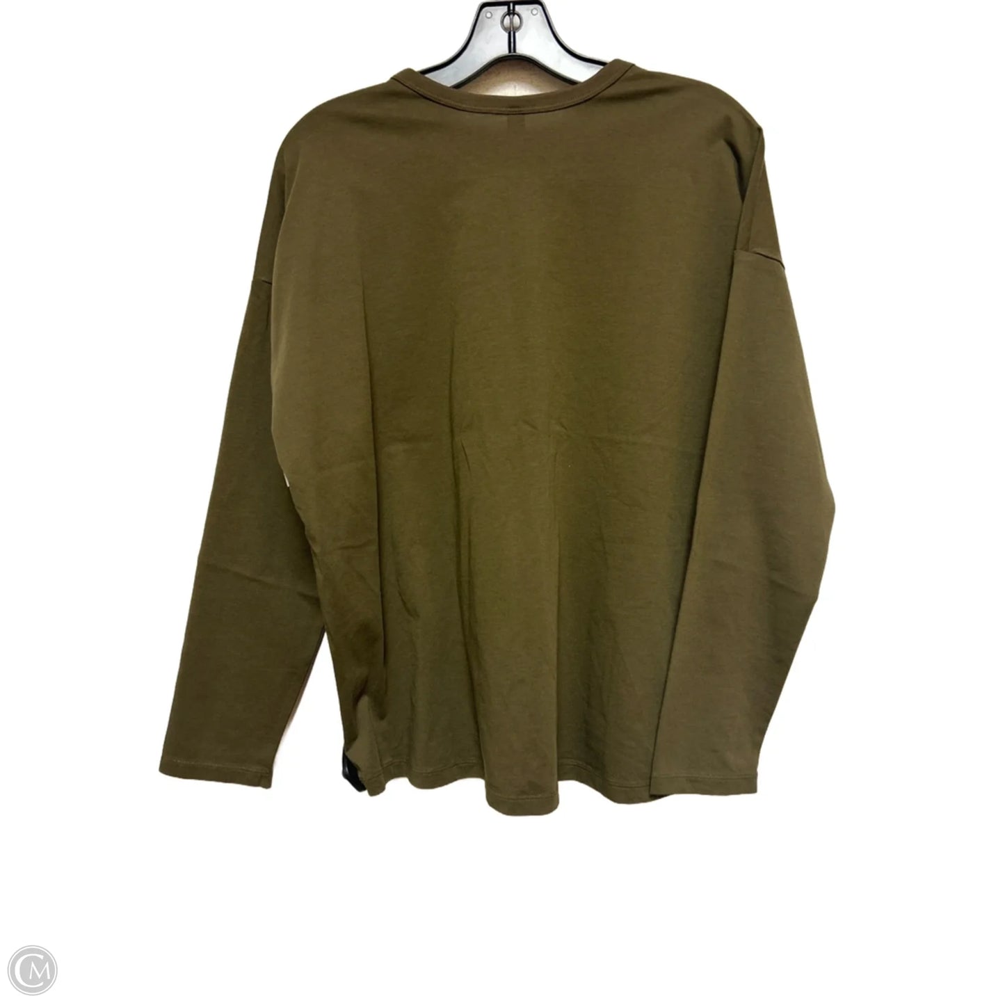 Top Long Sleeve Basic By Uniqlo In Green, Size: S