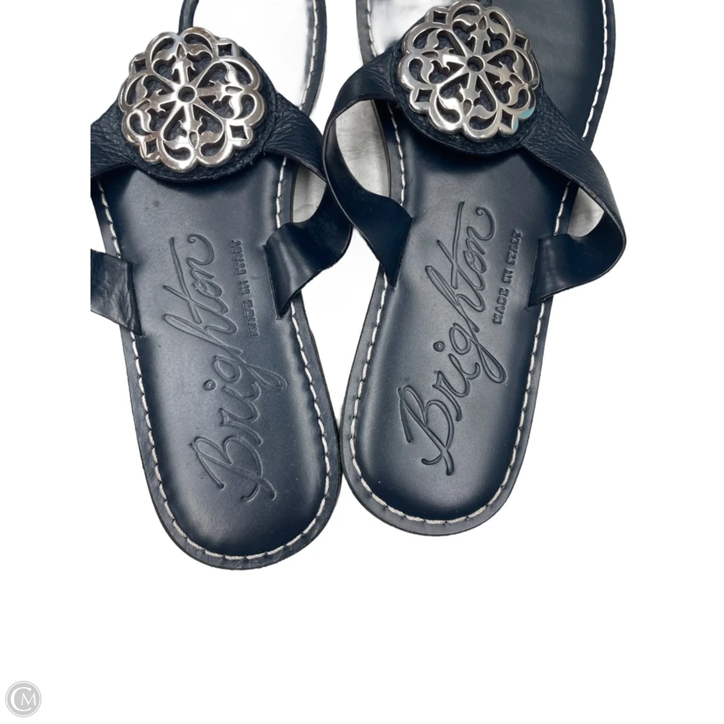 Sandals Designer By Brighton In Navy, Size: 8.5