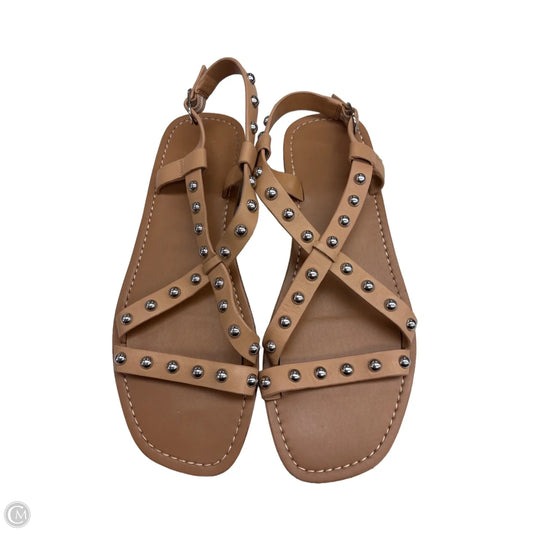 Sandals Flats By Marc Fisher In Tan, Size: 9.5