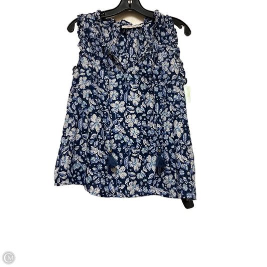 Top Sleeveless By Vineyard Vines In Floral Print, Size: S