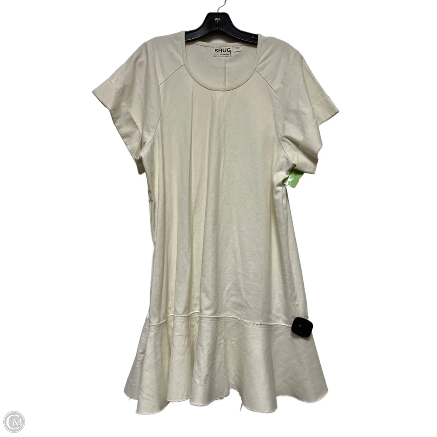 Dress Casual Short By Clothes Mentor In Cream, Size: L