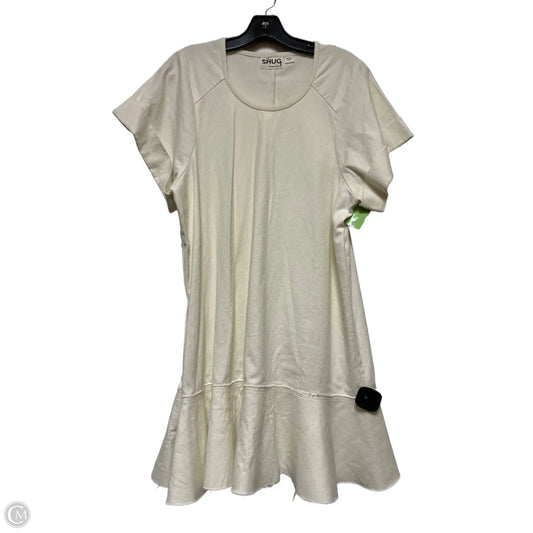 Dress Casual Short By Clothes Mentor In Cream, Size: L