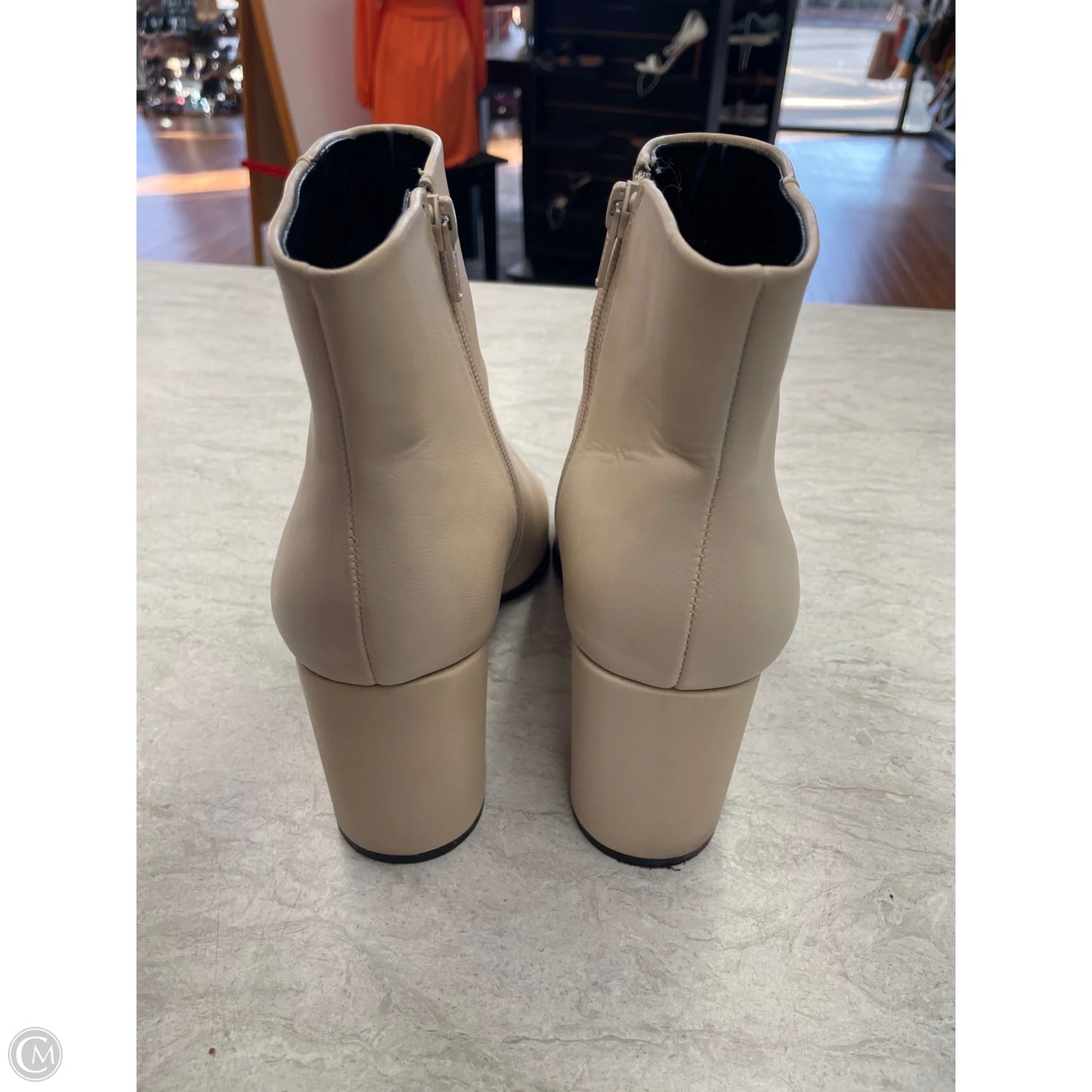 Boots Ankle Heels By Bcbgeneration In Cream, Size: 10