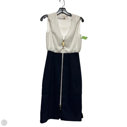 Dress Casual Midi By Ted Baker In Blue & White, Size: Xs