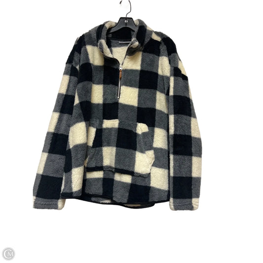 Jacket Faux Fur & Sherpa By Jason Maxwell In Plaid Pattern, Size: 1x