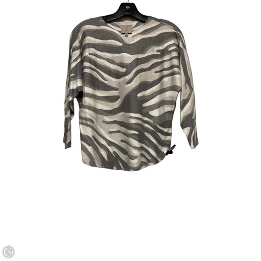 Top Long Sleeve By Sioni In Zebra Print, Size: Xs