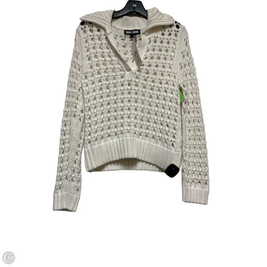 Sweater By Dkny In White, Size: M