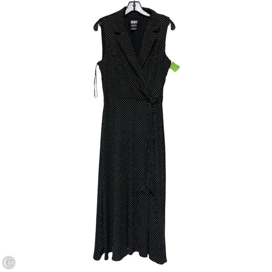Dress Casual Midi By Dkny In Polkadot Pattern, Size: M