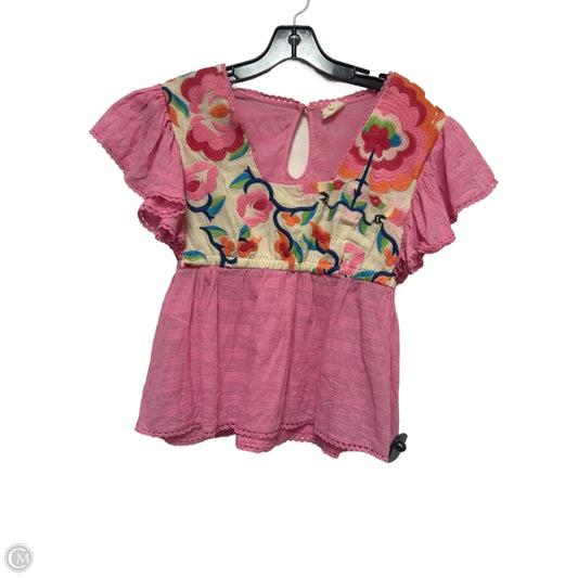 Top Short Sleeve By Tracy Reese In Floral Print, Size: M