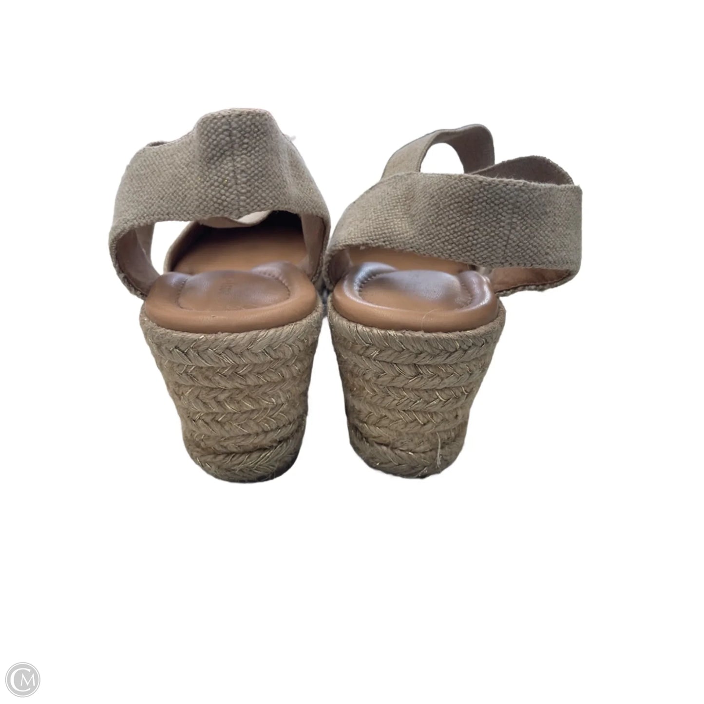 Shoes Heels Wedge By Easy Spirit In Gold & Tan, Size: 8