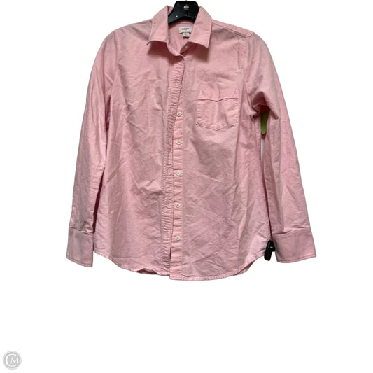 Top Long Sleeve By J. Crew In Pink, Size: S