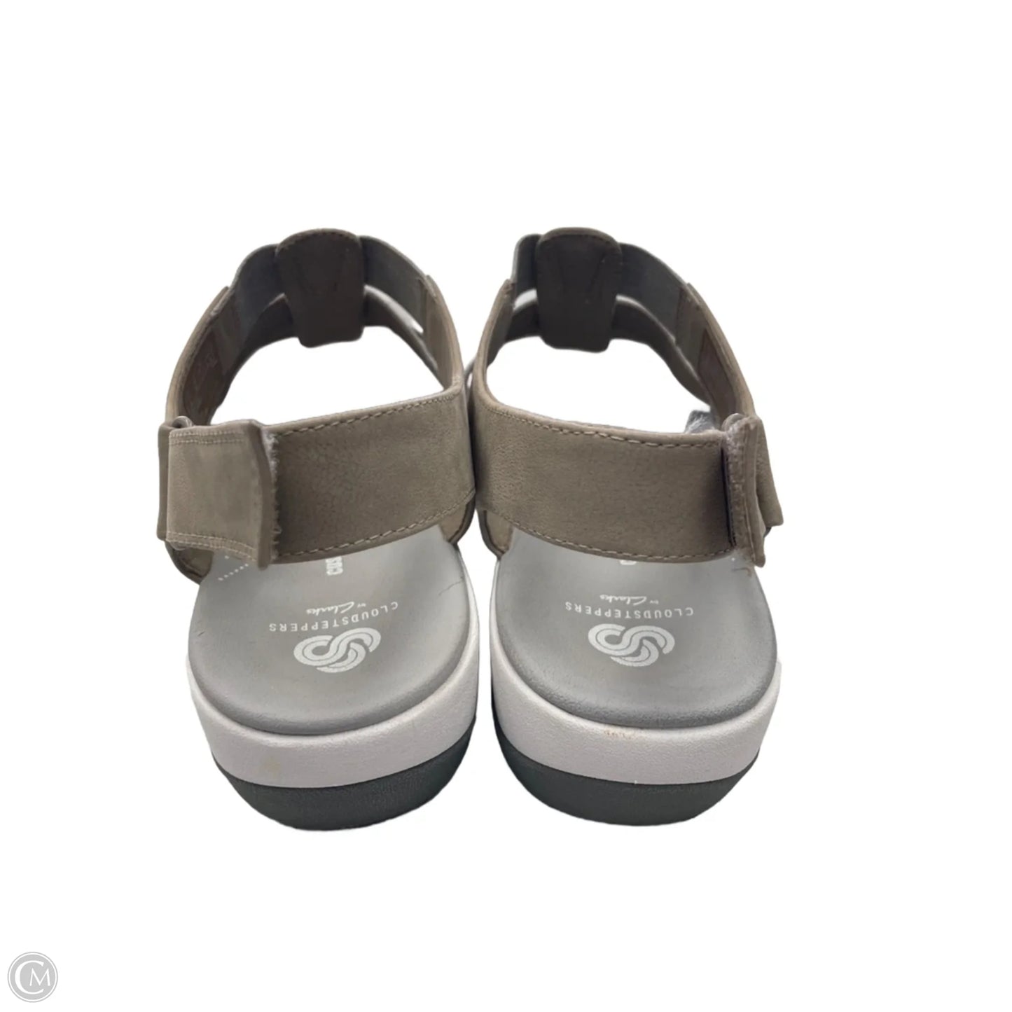Sandals Flats By Clarks In Grey, Size: 10