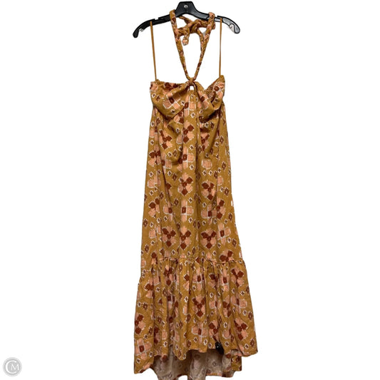 Dress Casual Midi By Aerie In Pink & Tan, Size: Xl
