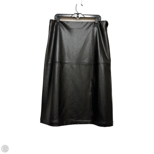 Skirt Midi By Ann Taylor In Black, Size: 10
