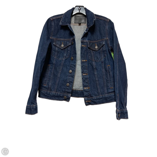 Jacket Denim By Lucky Brand In Blue Denim, Size: S