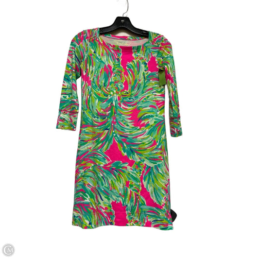 Dress Designer By Lilly Pulitzer In Green & Pink, Size: Xxs