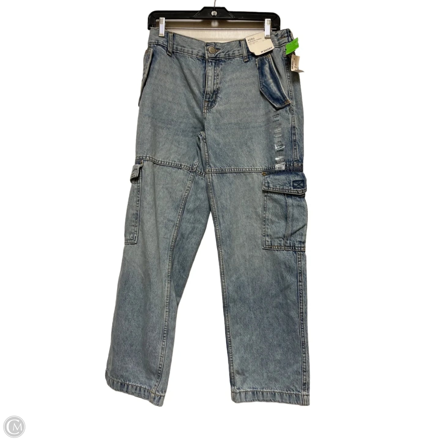 Jeans Wide Leg By Aeropostale In Blue Denim, Size: 8p