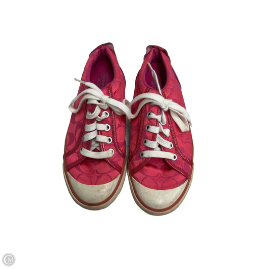 Shoes Designer By Coach In Pink, Size: 6