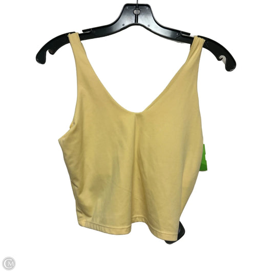 Athletic Tank Top By All In Motion In Yellow, Size: M