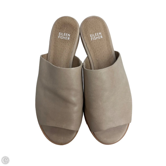 Sandals Flats By Eileen Fisher In Tan, Size: 8