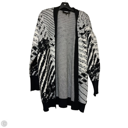 Cardigan By Dkny In Black & Silver, Size: Xs