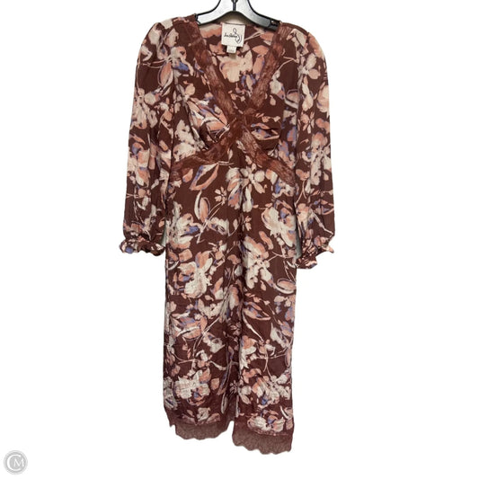 Dress Casual Midi By Sam Edelman In Floral Print, Size: Xs