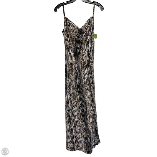 Dress Casual Midi By Dkny In Black & Tan, Size: S