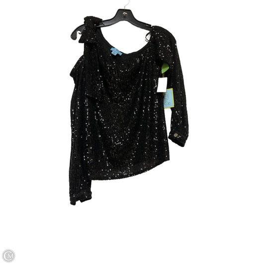 Top Long Sleeve By Cece In Black, Size: S