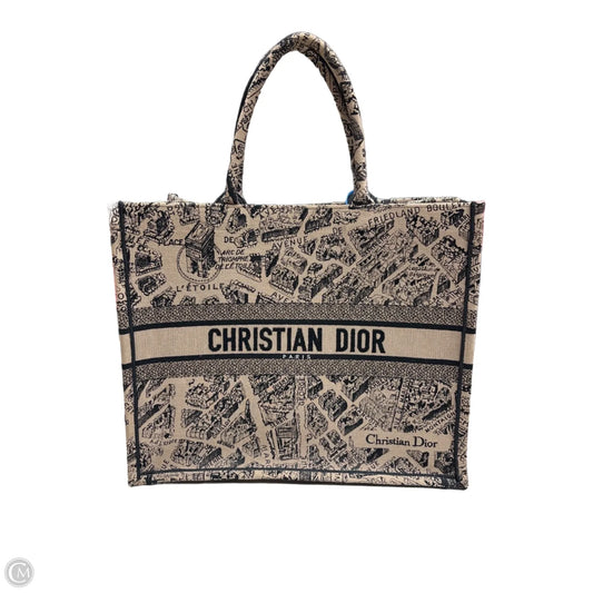 Tote Luxury Designer By Dior, Size: Large