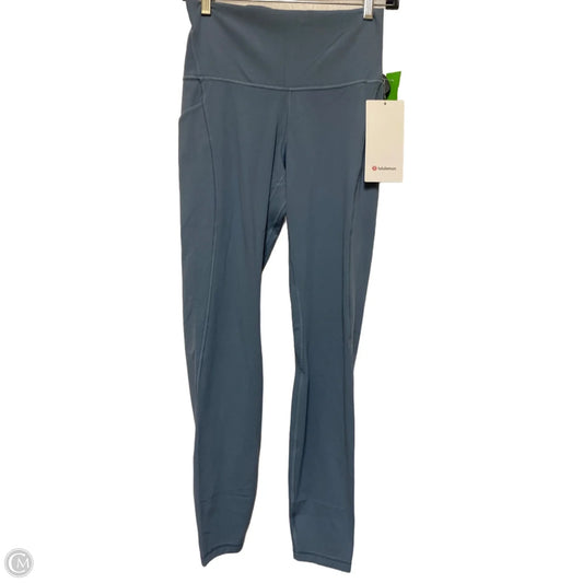 Athletic Leggings By Lululemon In Blue, Size: 8