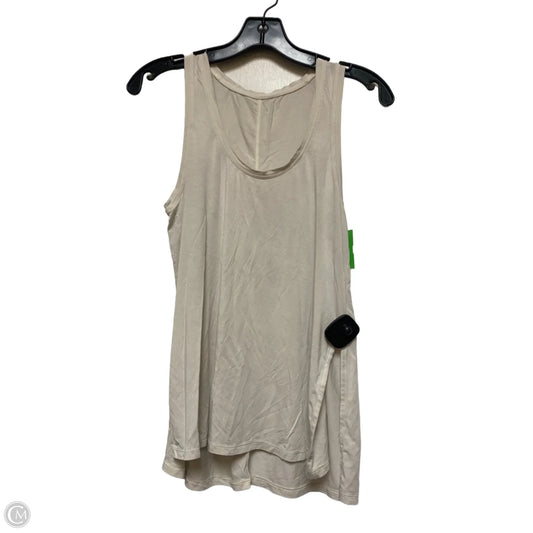 Athletic Tank Top By Lululemon In Cream, Size: M
