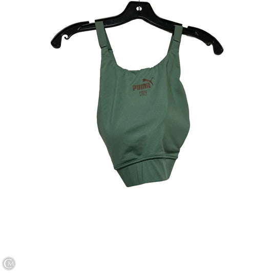 Athletic Bra By Puma In Green, Size: L