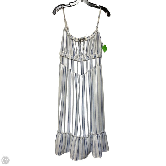 Dress Casual Midi By Inspired Hearts In Striped Pattern, Size: L
