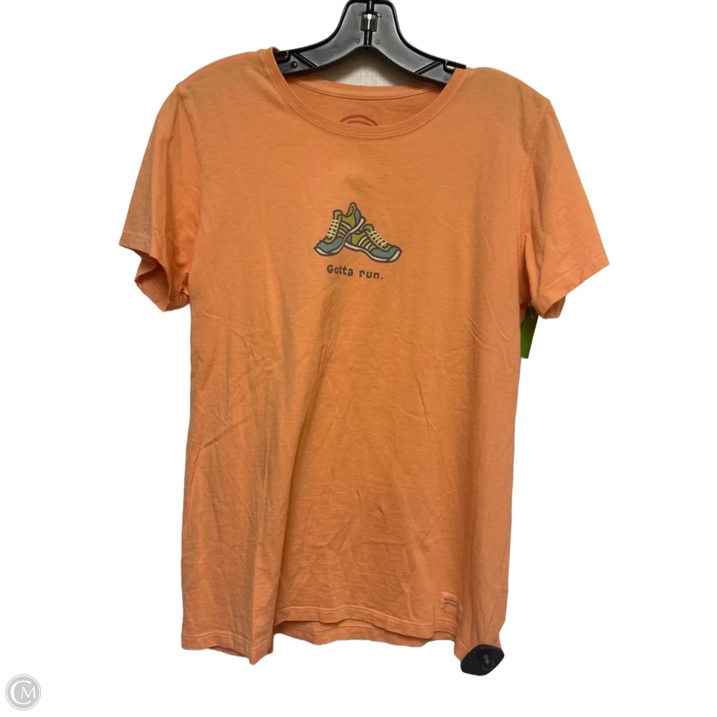 Top Short Sleeve Basic By Life Is Good In Orange, Size: M