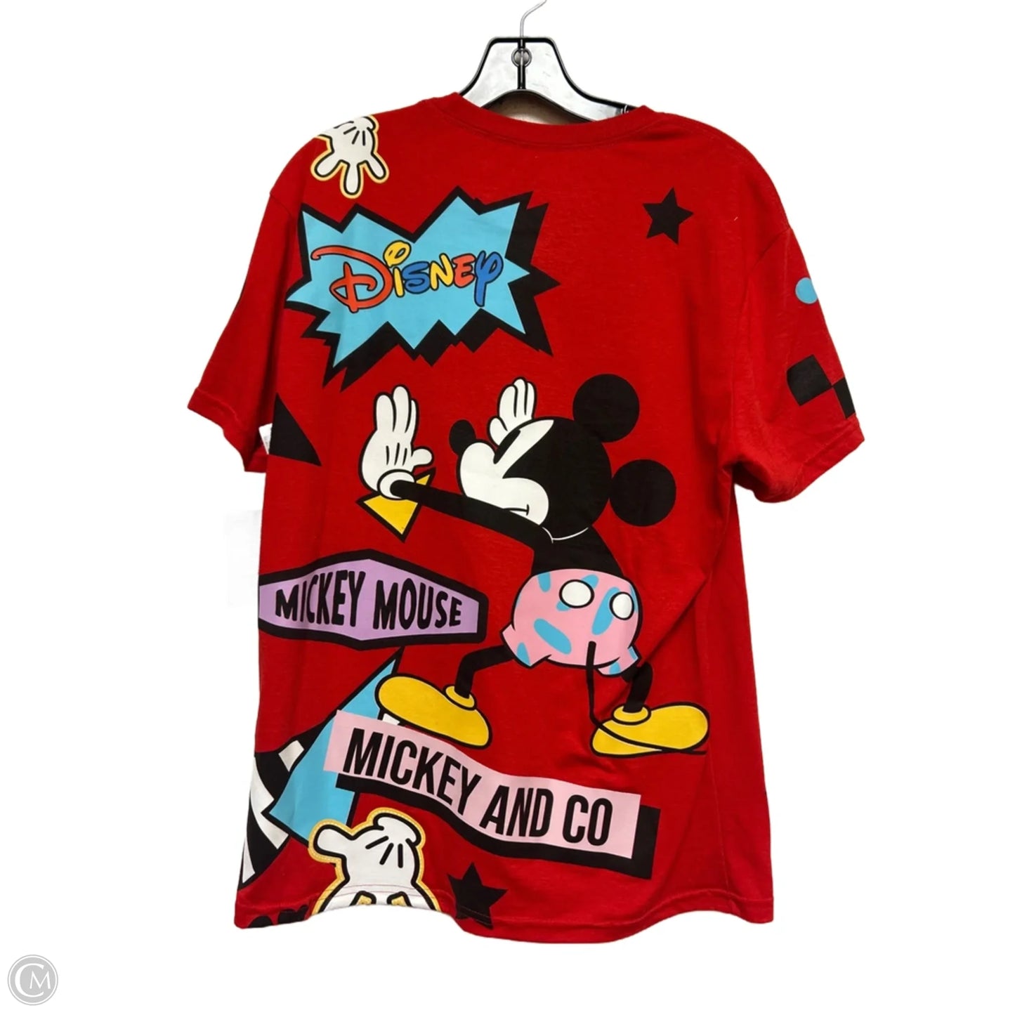 Top Short Sleeve Basic By Disney Store In Red, Size: S