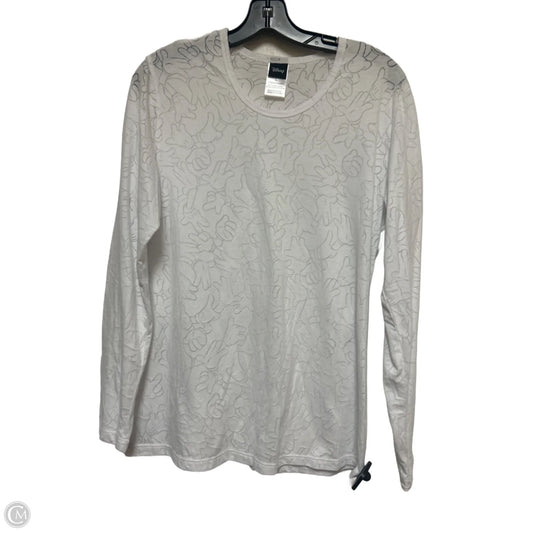 Top Long Sleeve Basic By Disney In White, Size: L