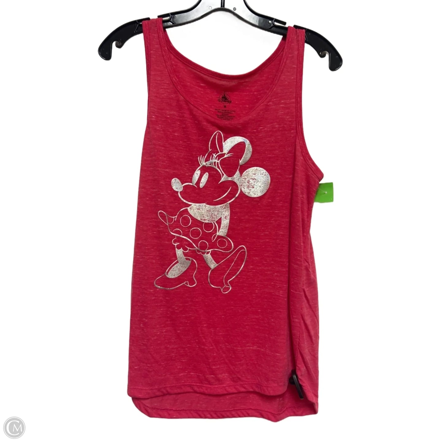 Top Sleeveless Basic By Disney Store In Pink & Silver, Size: M