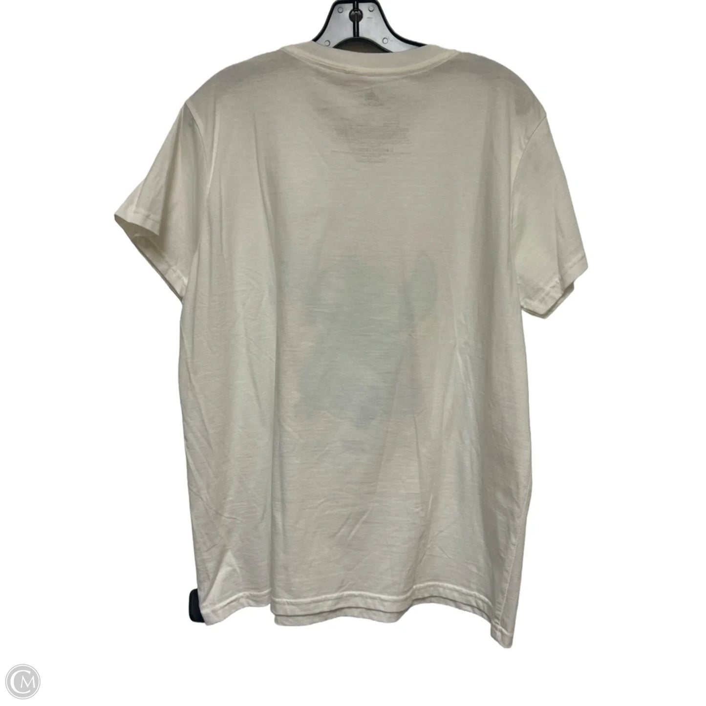 Top Short Sleeve Basic By Disney Store In Blue & Cream, Size: Xl